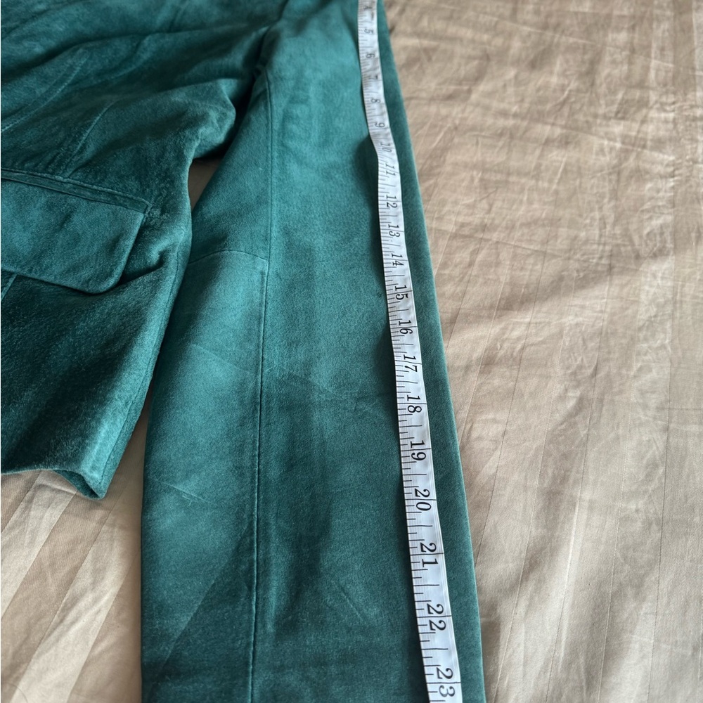 Bernardo Green Suede Button-Front Jacket - Picture 7 of 7